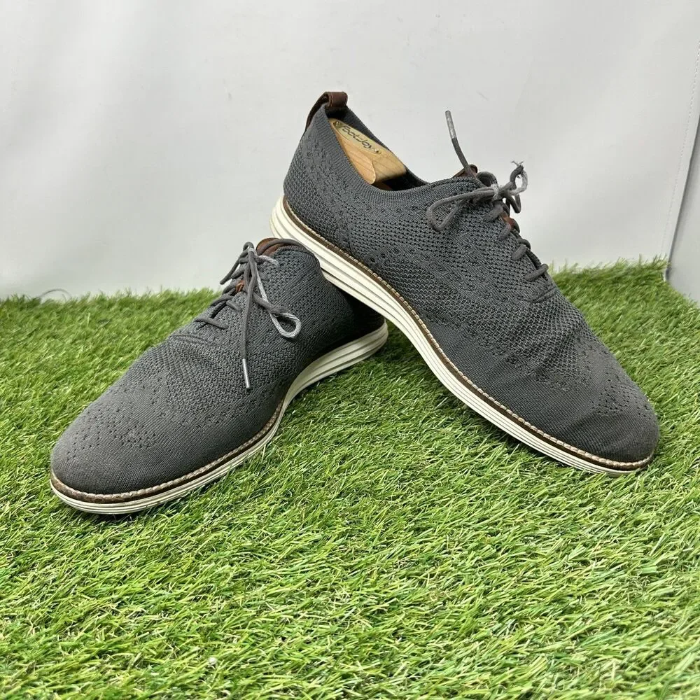 Cole Haan Original Grand Stitchlite Wingtip Oxford Gray C27961 Men’s Size 11.5 M